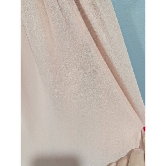 Flying Tomato Maxi Dress Peach Chiffon Embroidered Aztec Strapless Top Sz L - Picture 12 of 16